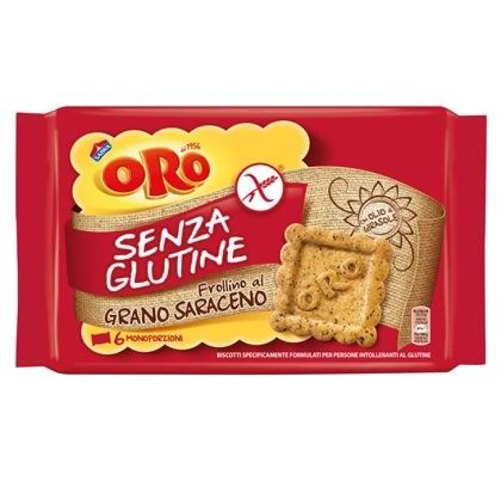 Oro Saiwa Senza Glutine Grano Saraceno Frollino 6 x 40 g