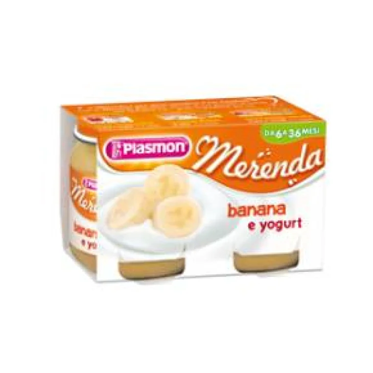 Plasmon Merenda Mela E Yogurt 2x120g - Senza Zuccheri Aggiunti, Con Vitamina C