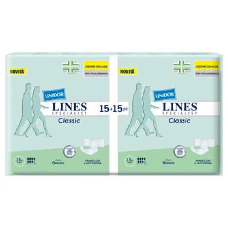 Lines Specialist Classic Super Pannolone a Mutanda MG 30 Pezzi