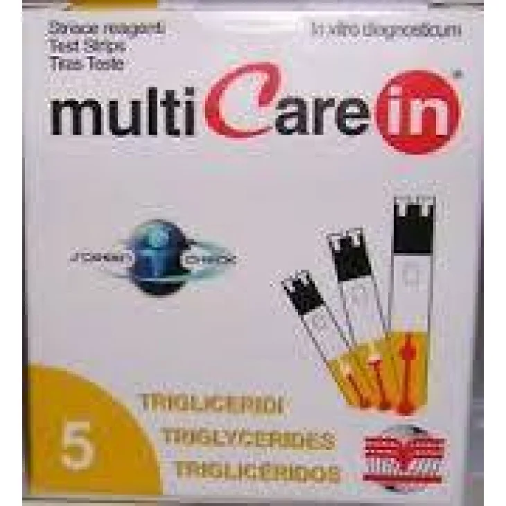 MulticareIN Strisce Trigliceridi 5 Pezzi