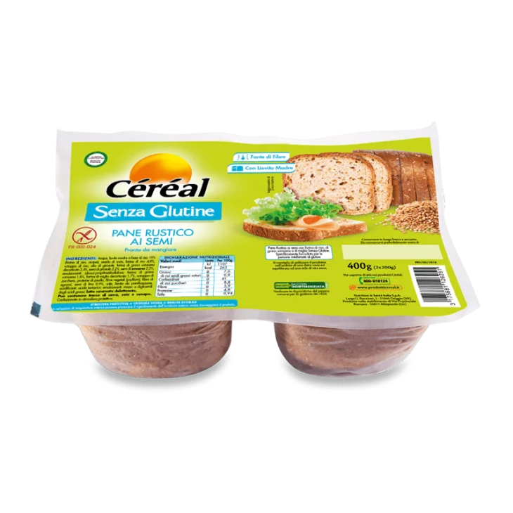 Cereal Pane Rustico Ai Semi Senza Glutine 400 g