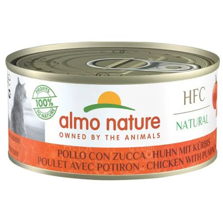Almo Nature Natural Pollo con Zucca Alimento per gatti 150 g