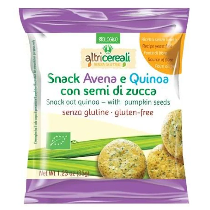 Probios Altricereali Snack Avena e Quinoa Con Semi Di Zucca 35 g