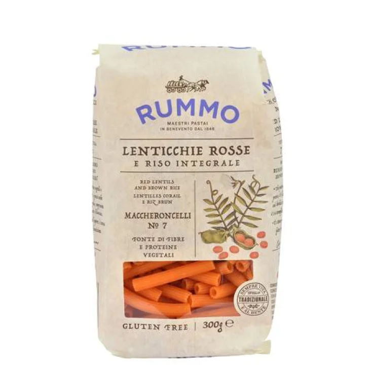 Rummo Maccheroncelli N 7 Lenticchie rosse e riso integrale 300 g
