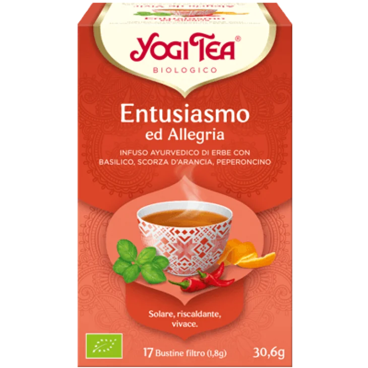 Yogi Tea Entusiasmo ed Allegria Tisana Bio 17 Filtri x 30,6 g