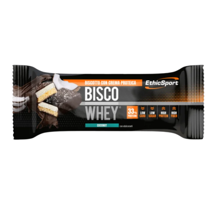 Ethic Sport Bisco Whey Coconut Barretta Proteica Gusto Cocco 40 g