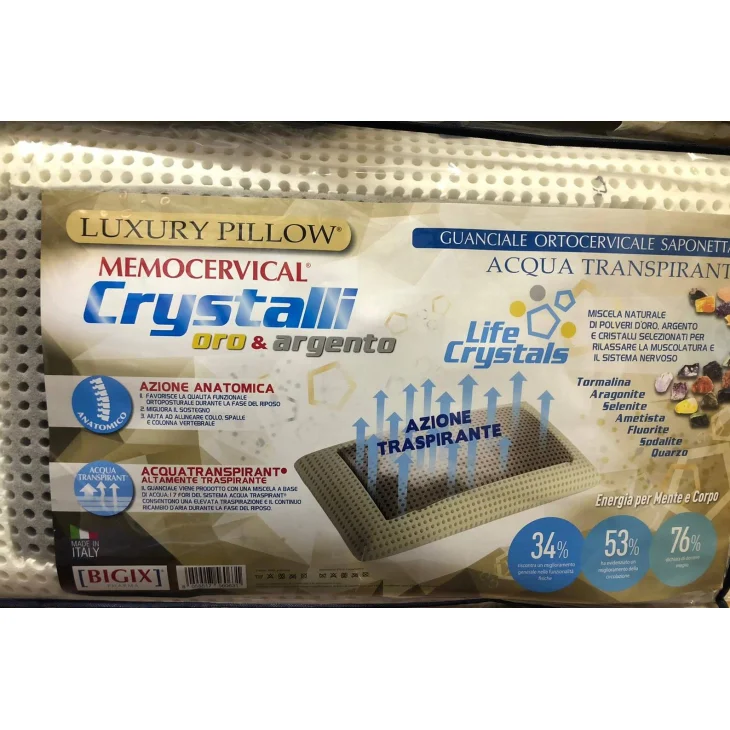 Bigix Pharma Memocervical Acqua Transpirant Crystalli Oro & Argento Luxury Pillow