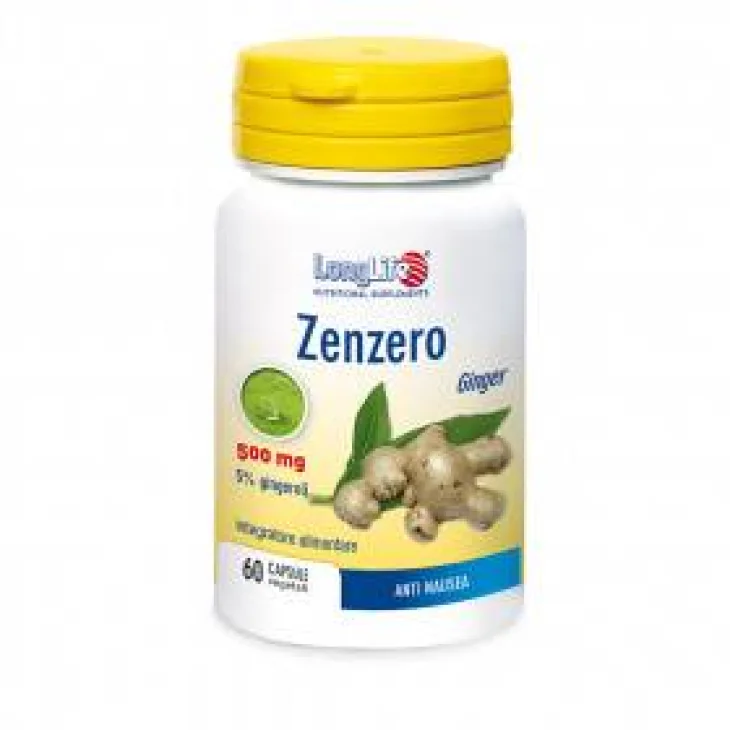 Longlife Zenzero Integratore Buona Digestione 60 capsule vegetali
