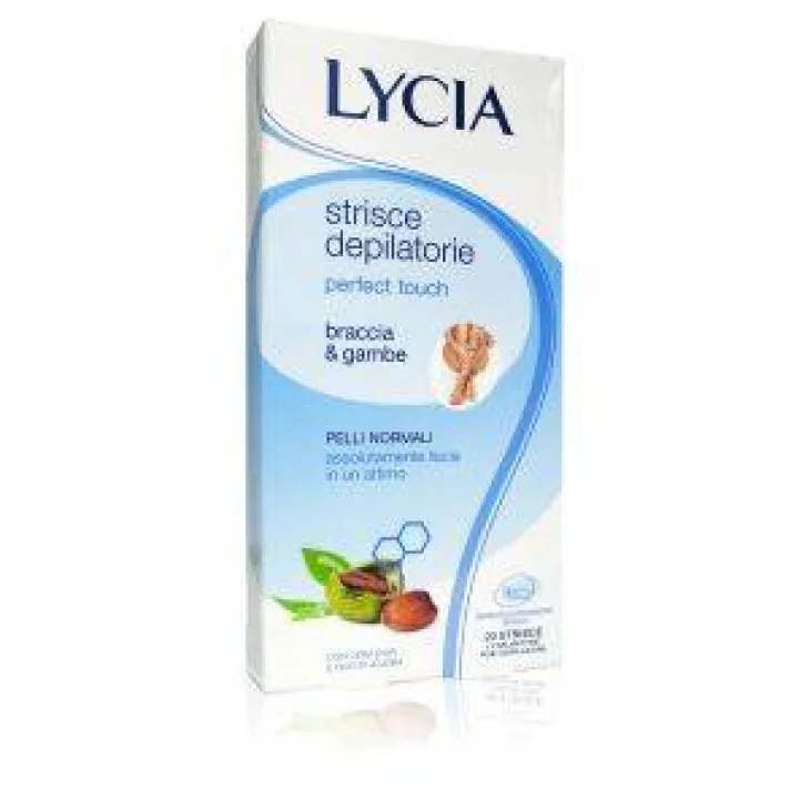 Lycia Perfect Touch Strisce Depilatorie Gambe Braccia 12 pezzi