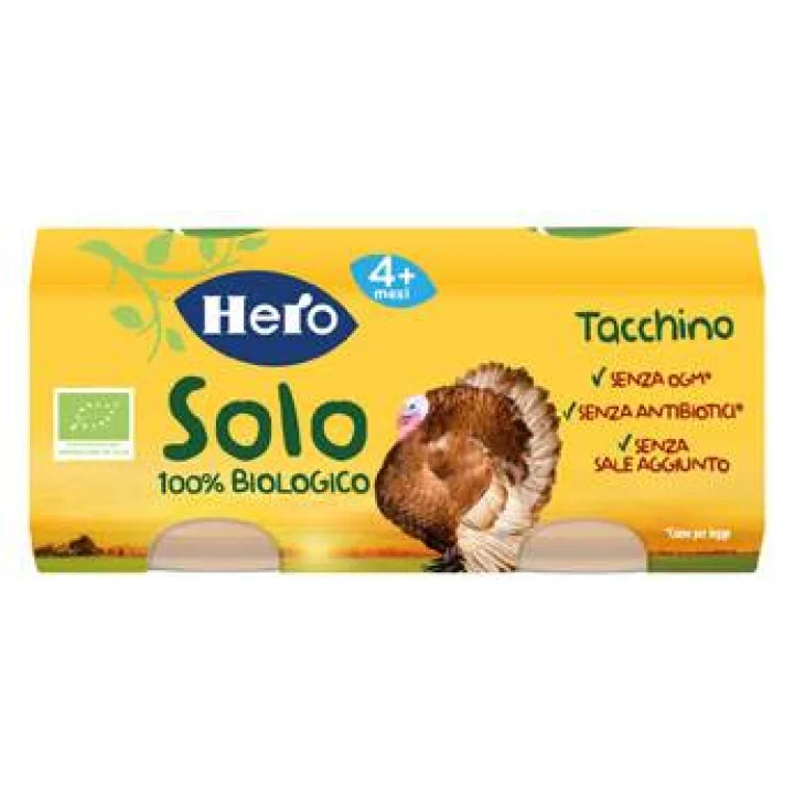 Hero Solo Biologico Omogeneizzato Tacchino 2x80 gr