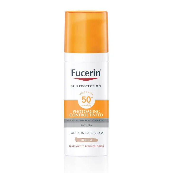 Eucerin Sun Photoaging Control Tinted SPF 50+ Medium Crema Solare Colorata Viso 50 ml