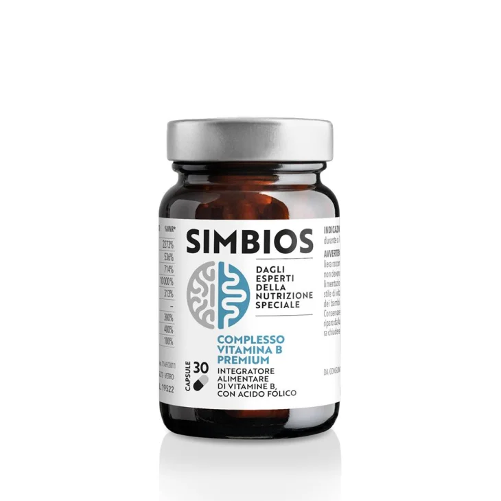 Simbios Complesso Vitamina B Premium Integratore Alimentare 30 Capsule