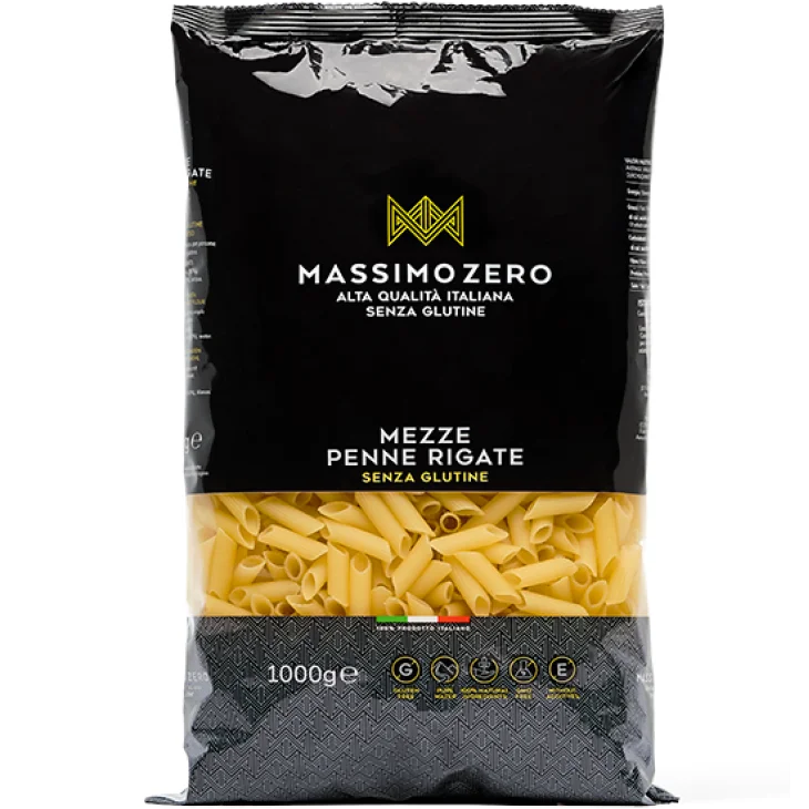 Massimo Zero Mezze Penne Rigate Pasta Senza Glutine 1 Kg