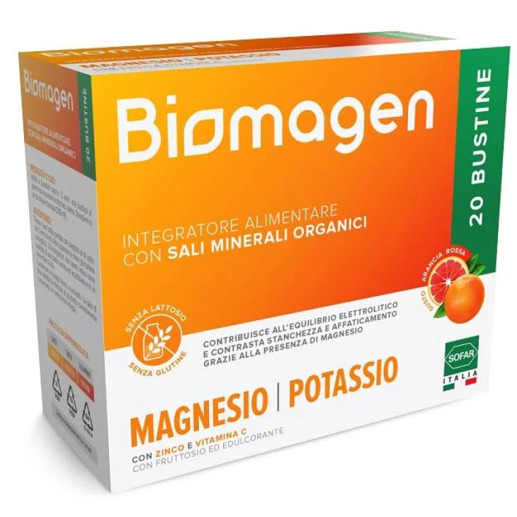 Sofar Biomagen Integratore Magnesio e Potassio 20 Bustine