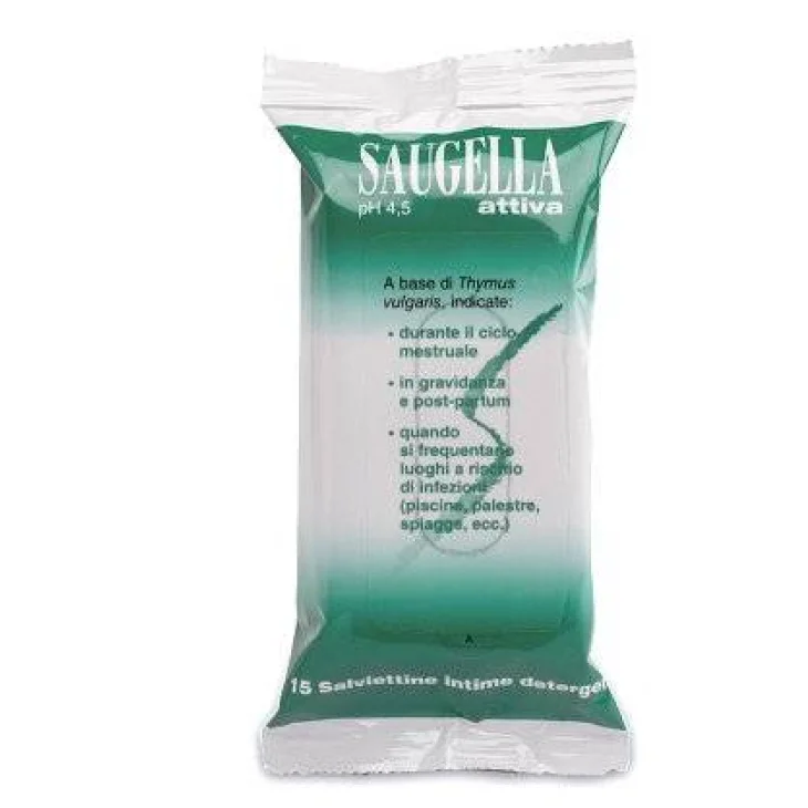 Saugella Attiva Salviettine Intime 15 salviette