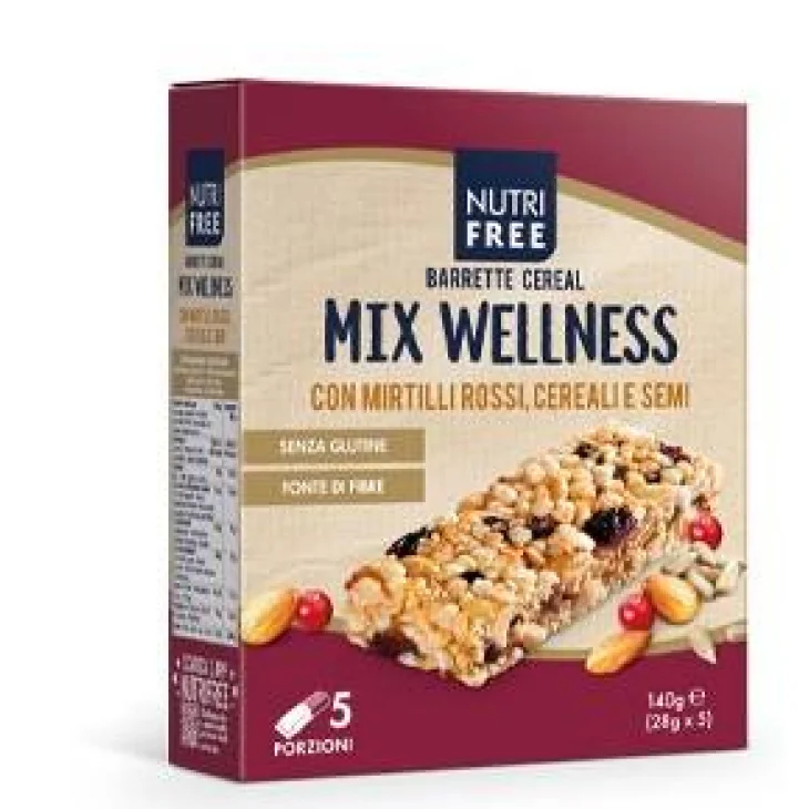 Nutrifree Cereal Mix Wellness Barrette 28 g x 5 pezzi