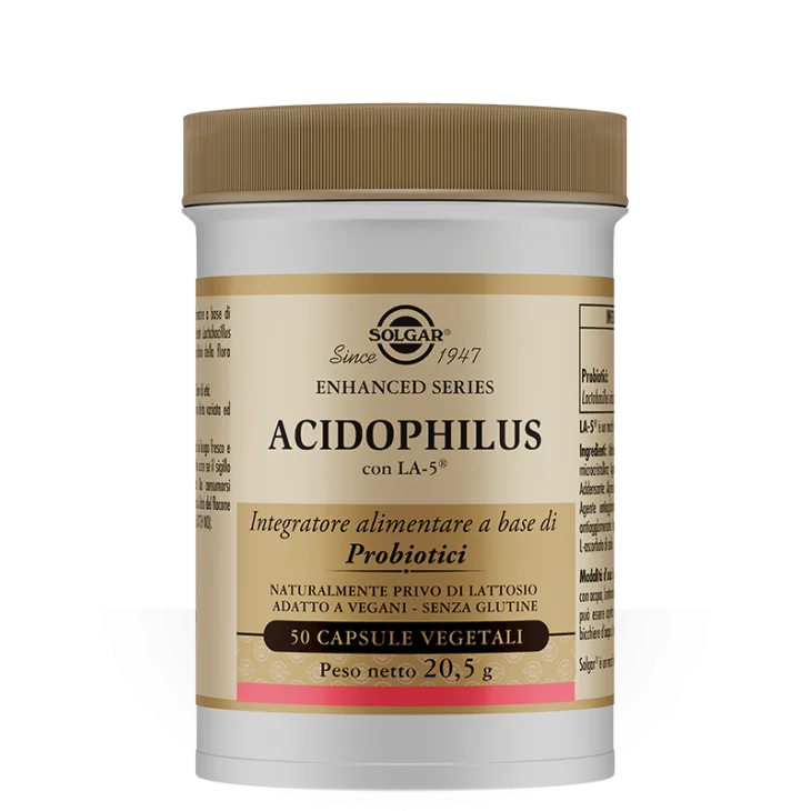 Solgar Acidophilus Integratore alimentare per la Flora Intestinale 50 capsule