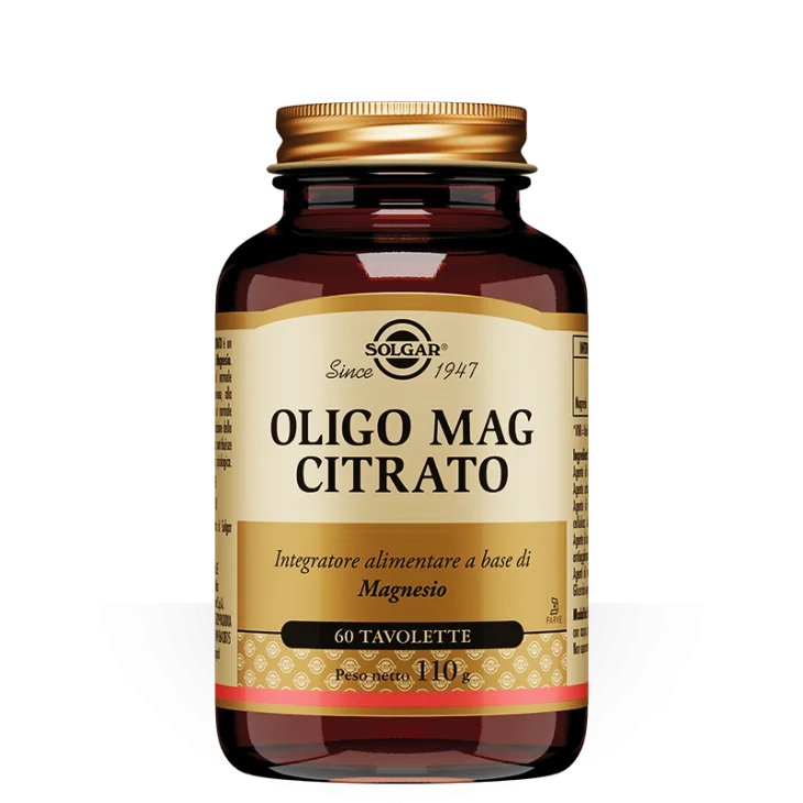 Solgar Oligo Mag Citrato Integratore di Magnesio 60 tavolette