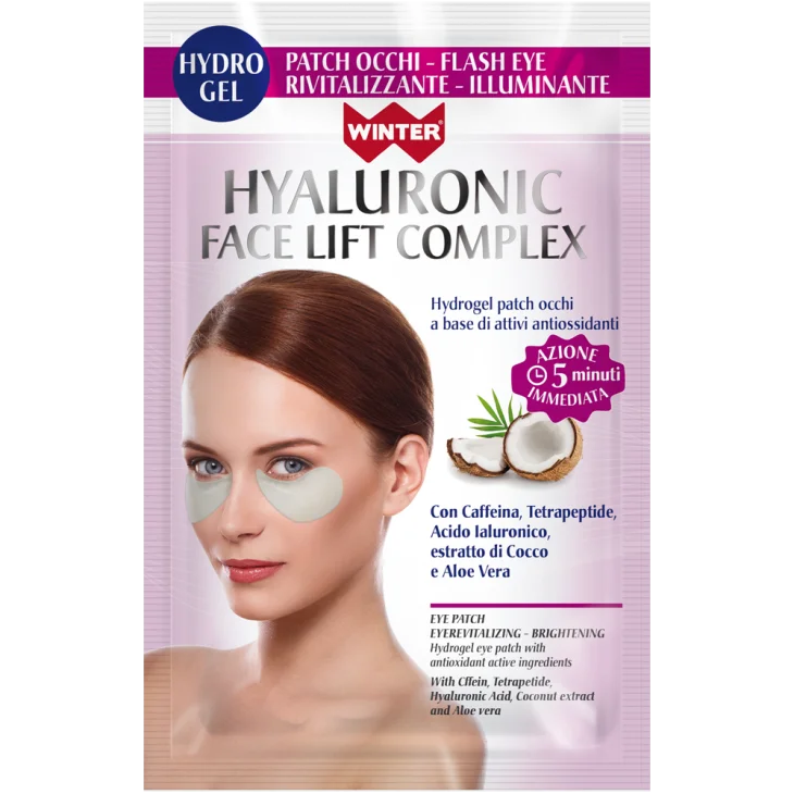 Winter Hyaluronic Face Lift Patch Eye Patch Occhi Rivitalizzante Illuminante 2 pezzi