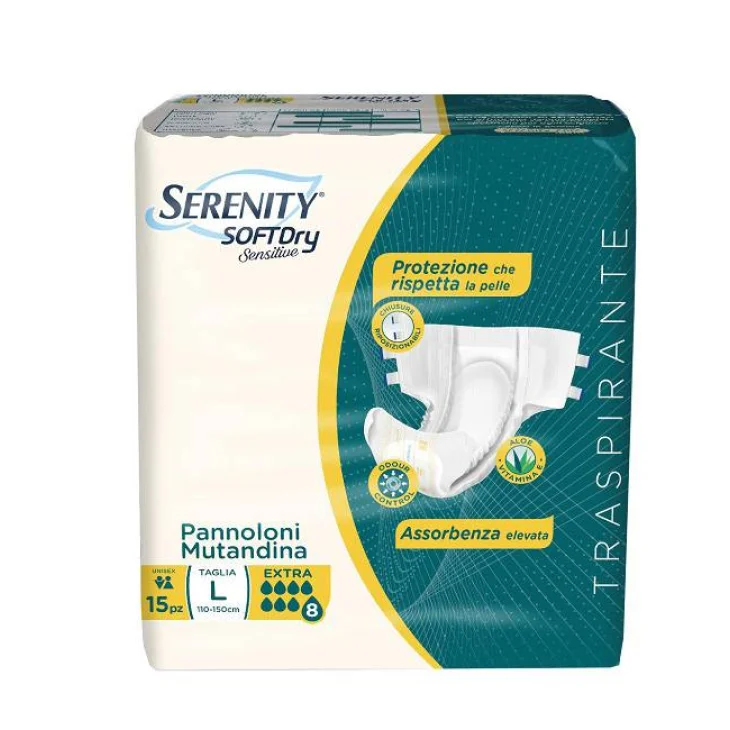 Serenity Pannolone Mutandina SD Sensitive Extra L 15 Pezzi