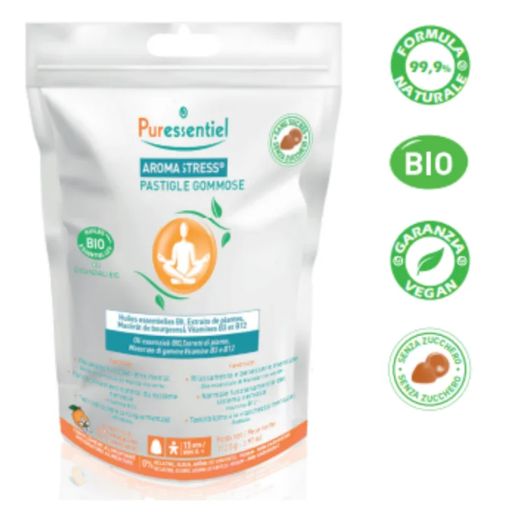 Puressentiel Gummies Stress Pastiglie Gommose per Combattere lo Stress 45 pastiglie