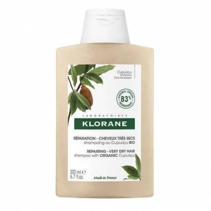 Klorane Shampoo al Burro di Cupuacu Bio per Capelli Secchi 200 ml