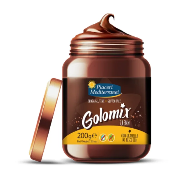 Piaceri Mediterranei Golomix Crema Spalmabile alla Nocciola Senza Glutine 200 g