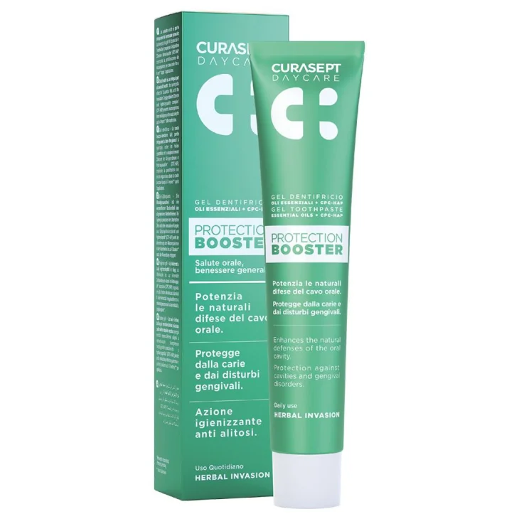 Curasept Daycare Dentifricio Protection Booster Herbal Invasion Azione Igienizzante 75 ml