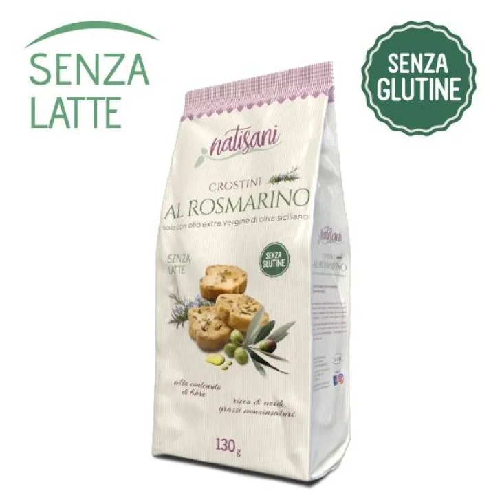 Natisani Crostini al Rosmarino Senza Glutine 130 g