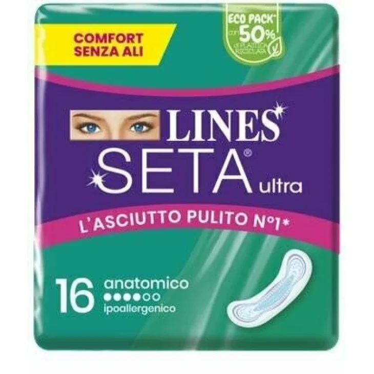 Lines Seta Ultra Assorbenti Anatomici 16 pezzi