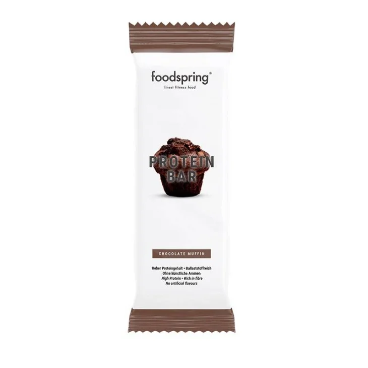 Foodspring Protein Bar Muffin al Cioccolato Barretta Proteica 60 g