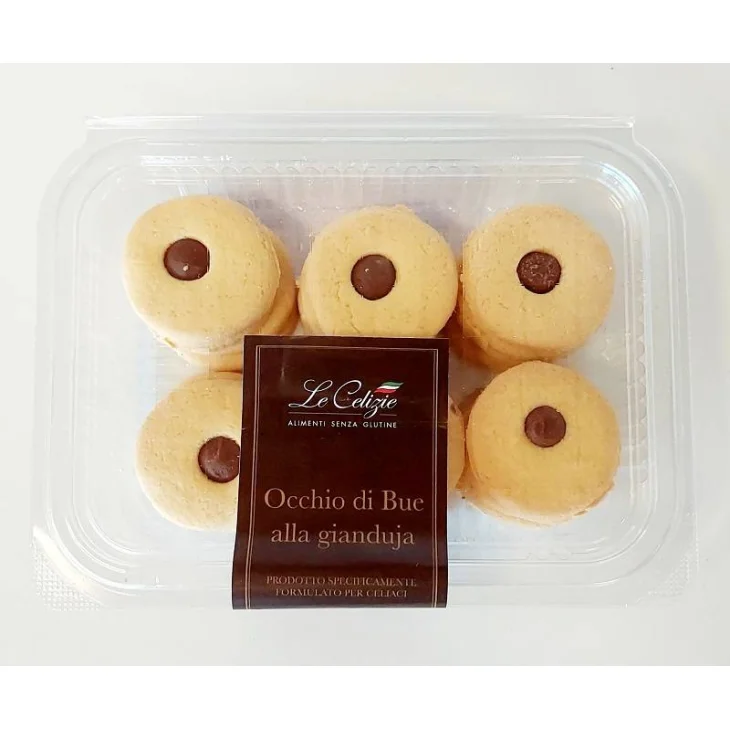 Le Celizie Occhi di Bue Biscotti alla Gianduja Senza Glutine 170 g