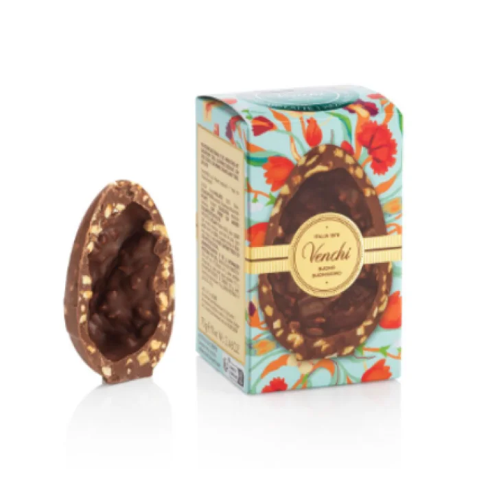 Venchi Brutto & Buono Mini Uovo di Cioccolato al Latte e Nocciole Senza Glutine 70 g