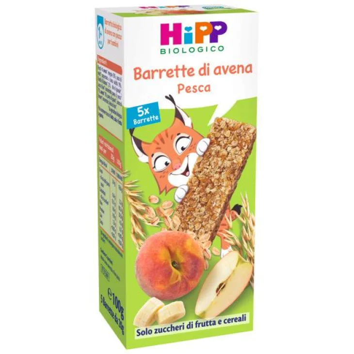 Hipp Barrette di Avena e Pesca 5 pezzi