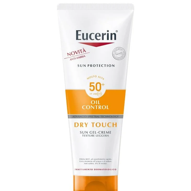 Eucerin Sensitive Protect Sun Crema-Gel Oil Control Dry Touch SPF50+ Crema solare 200 ml