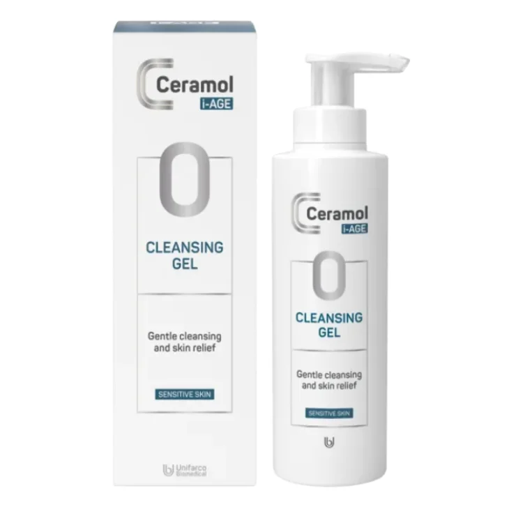 Ceramol I-Age Cleansing Gel Detergente Viso per Pelle Sensibile 200 ml