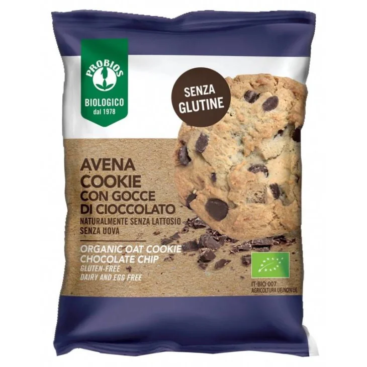 Probios Avena Cookie Con Gocce Di Cioccolato Senza Glutine Alimento senza glutine 40 g