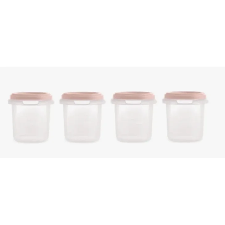 Miniland Set 4 Hermisi Contenitori Ermetici Candy 200 ml