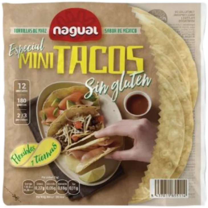 Nagual Mini Tacos Senza Glutine 180 g