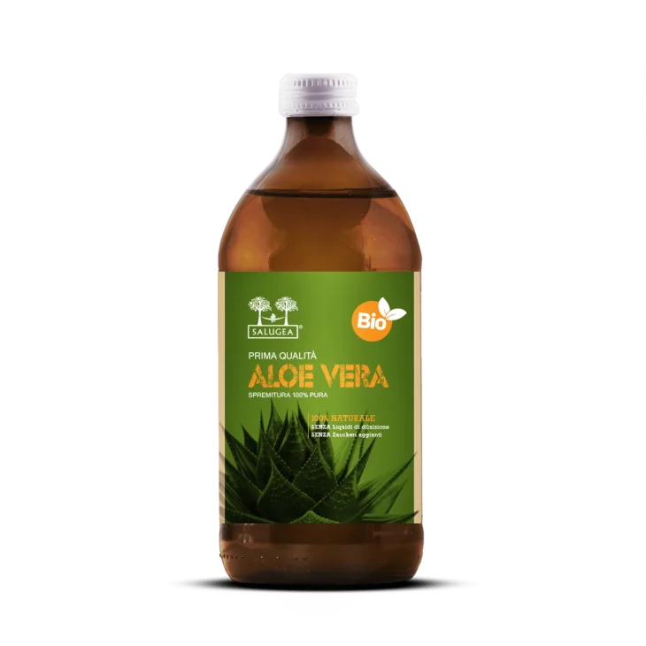 Salugea Succo Aloe Vera Bio Integratore per il benessere intestinale 500 ml