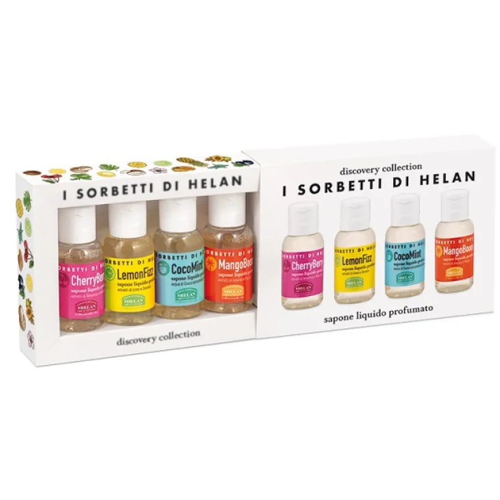 I SORBETTI DI HELAN CHERRYBERRY DISCOVERY KIT SAPONI LIQUIDI4 PEZZI DA 25 ML