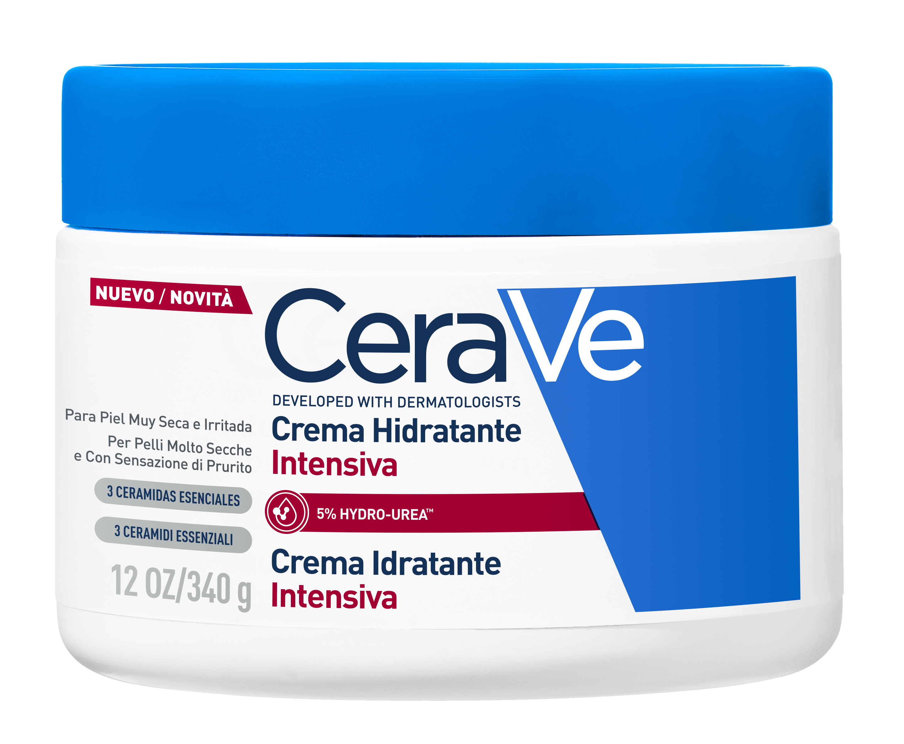 CeraVe Crema Idratante Intensiva Per il Corpo Pelli Molto Secche e Con Sensazione Di Prurito 340g
