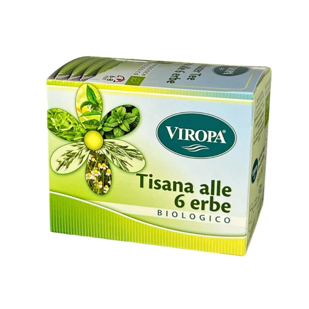 ViroPA Tisana 6 Erbe Bio Infuso Filtri 15 Pezzi 6 g Biologici