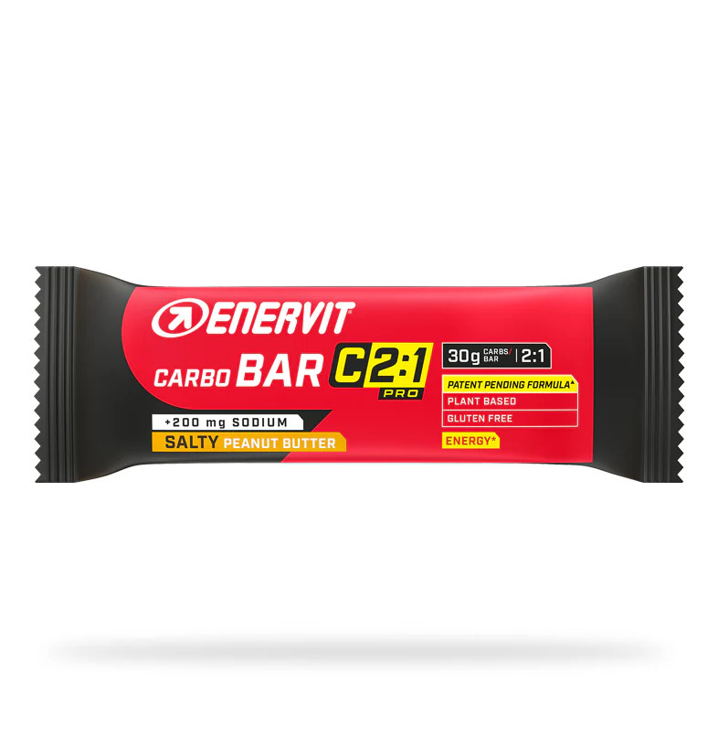 Enervit C2:1 Carbo Bar Salty Peanut Butter Barretta Energetica 45 g Senza Glutine