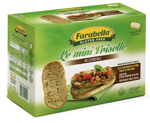 Farabella Mini Friselle Ai Cereali Senza Glutine E Lattosio 5 Confezioni Da 40 G