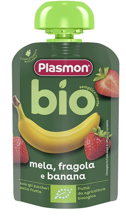 Plasmon Omogeneizzato Bio Banana E Fragola Alimento Infanzia 100 g