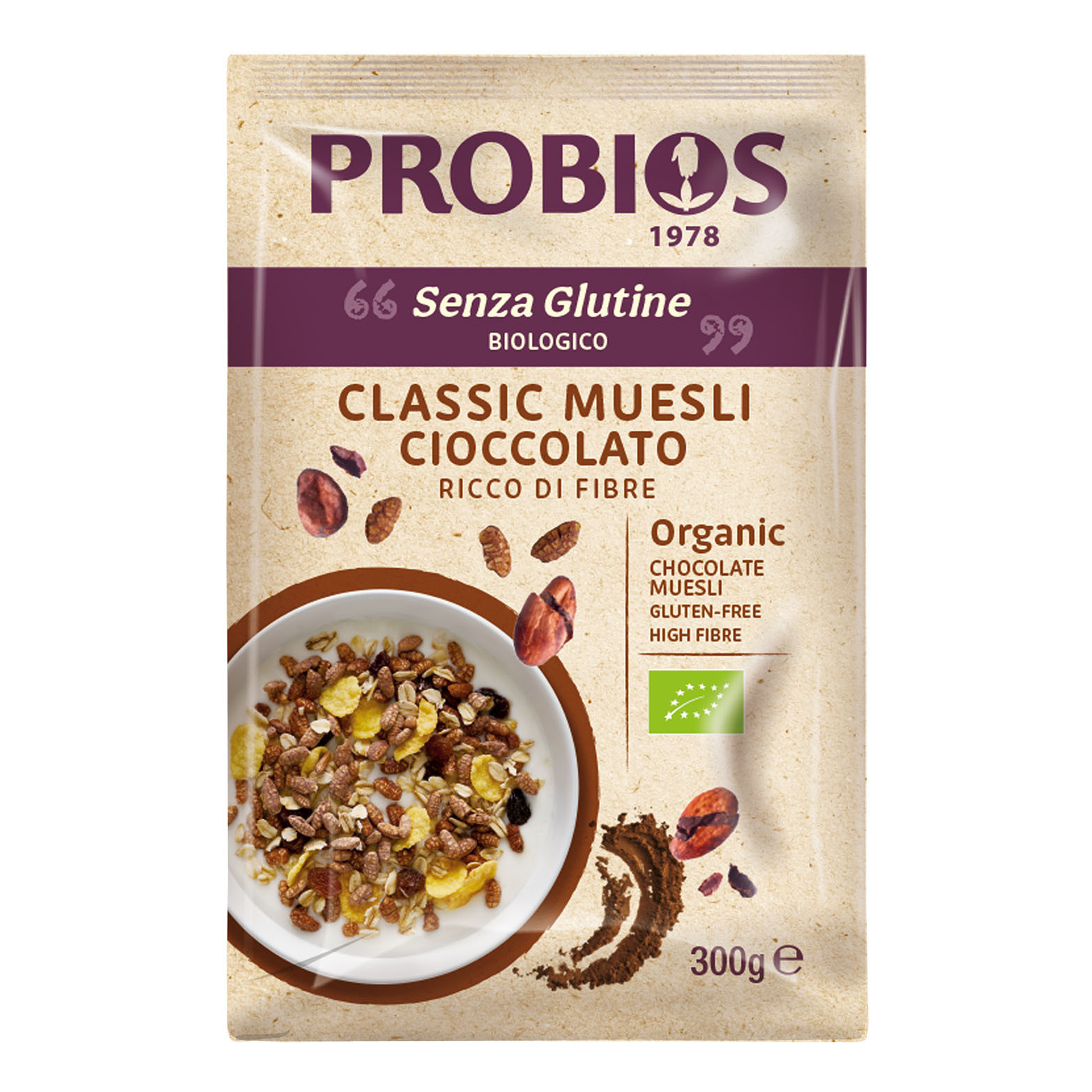 Probios Muesli Cioccolato Senza Glutine 300 g