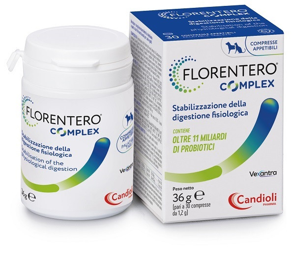 Florentero Complesso Probiotici Digestione Cani Gatti 30 Compresse