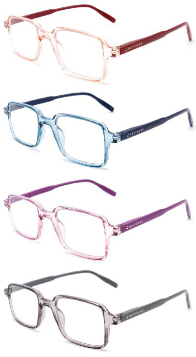 Navigare NAL670 Occhiali da Lettura Premontati +2,50 Rosso Trasparenti