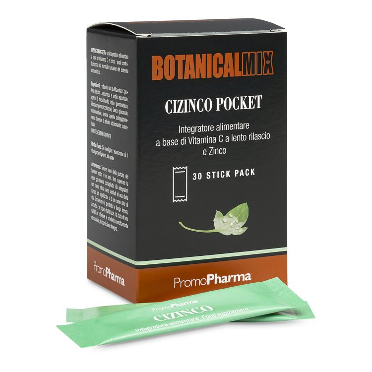 Promopharma Czn Pocket Integratore Vitamina C Zinco Sistema Immunitario 30 Stick